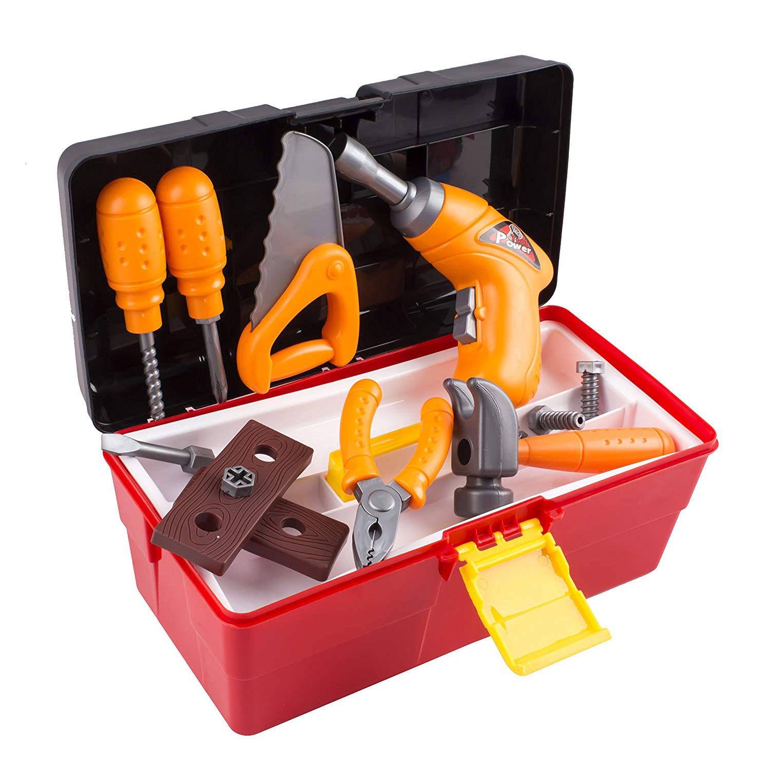 14x Plastic hammer/screwdriver/wrench repair tools toy set For Kids Children 