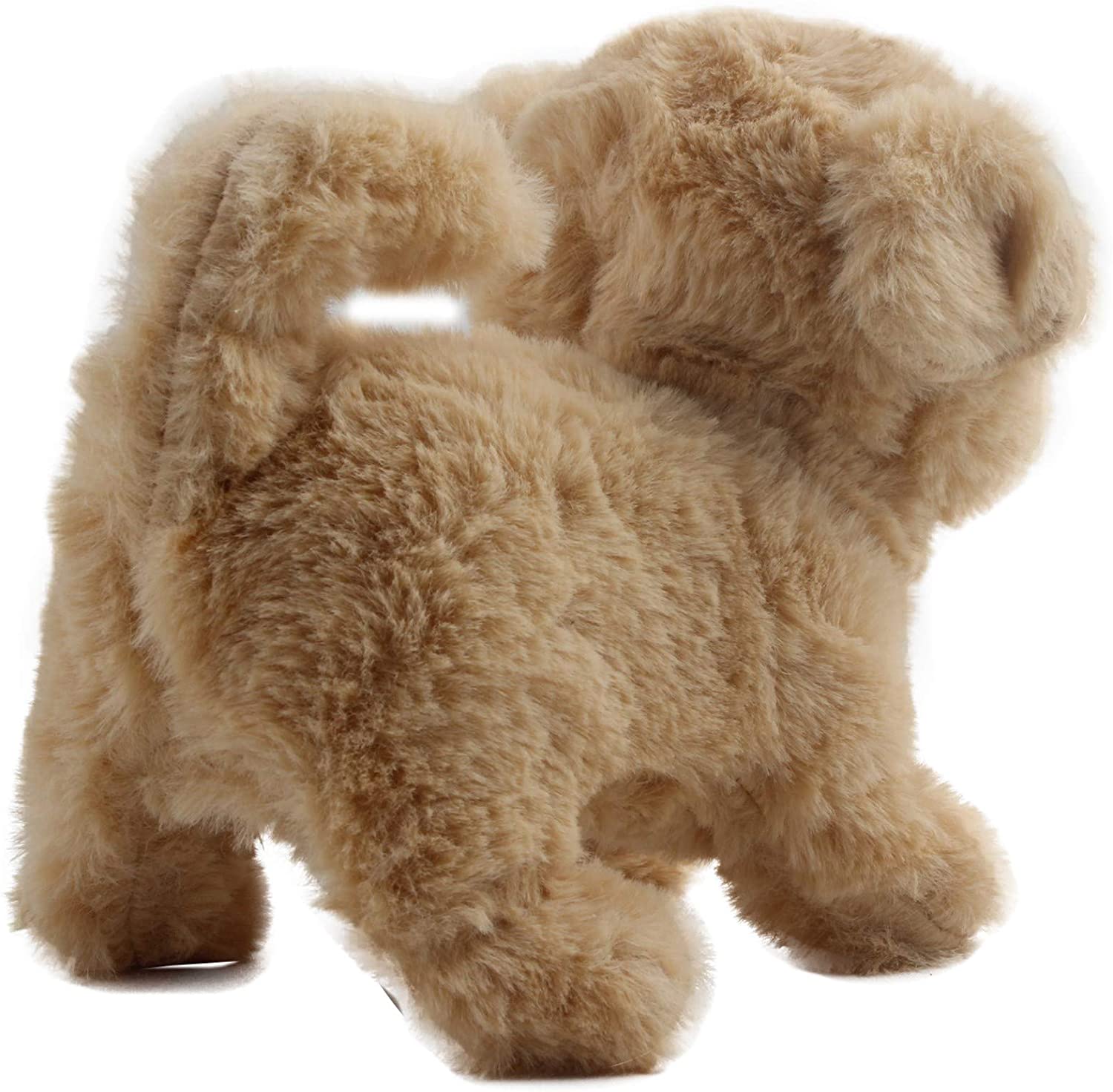 WAGS HIS TAIL BARKS HOURS OF FUN CUDDLE BUDDY TOY ANIMATED PETE THE DOG WALKS 