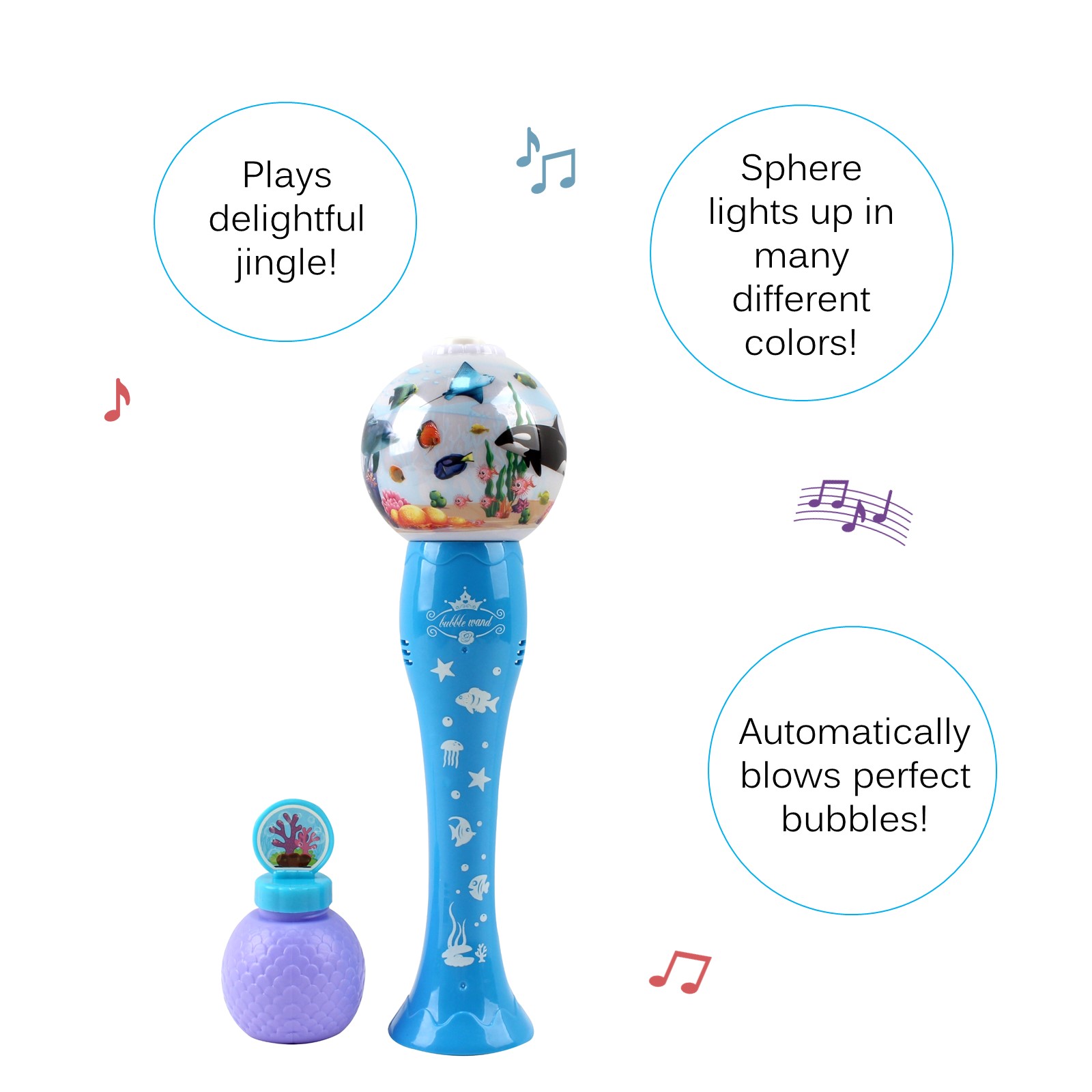 Orca Bubble Blower Dome Machine Automatically Shoots Over 500 Bubbles Per Minute With Light And Music Sea Creature Marine Animal Design Includes 2 Fluid Solutions Simple And Easy to Use Gun Toy For Boys Girls Toddlers Battery Operated TC-80