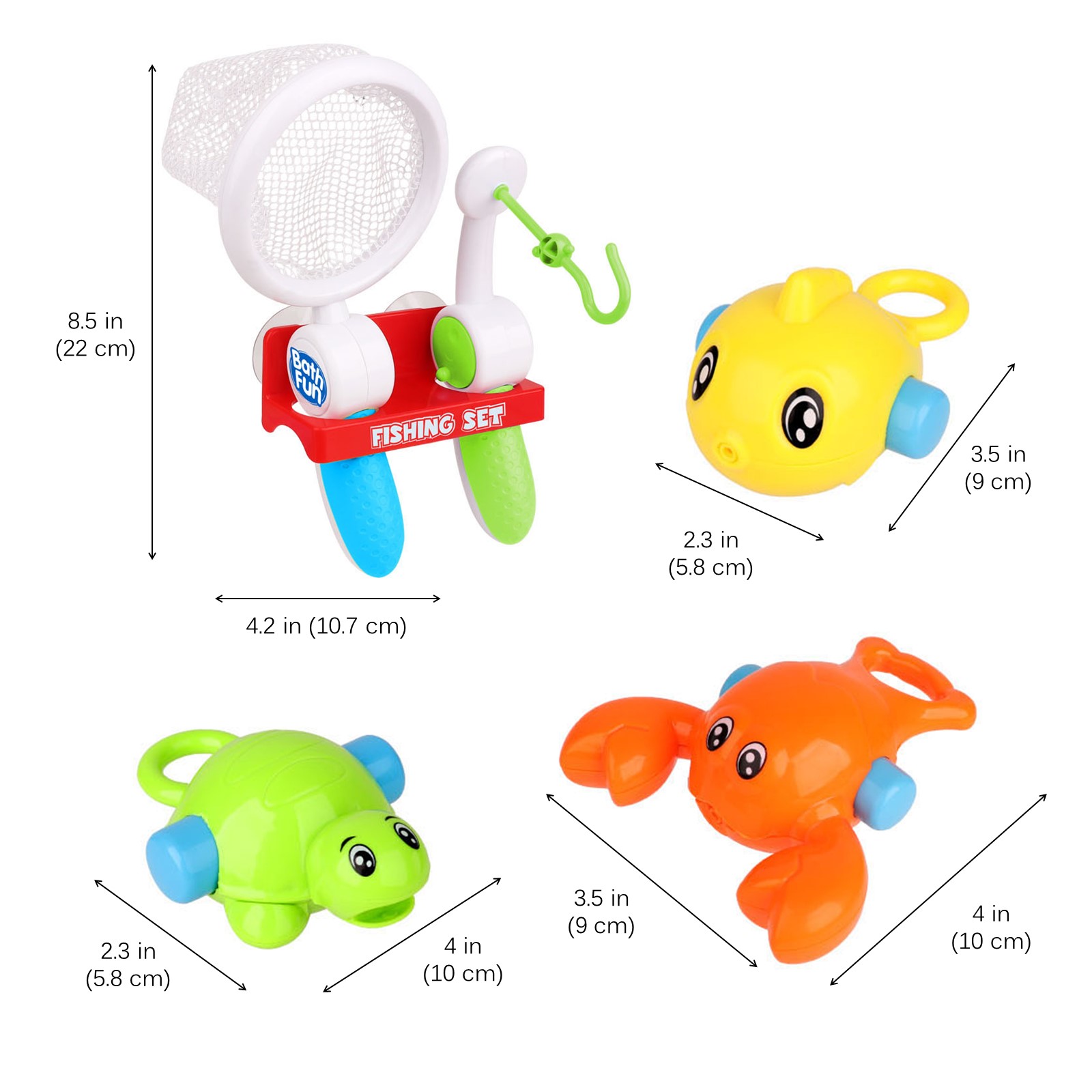 Bath Toy Set For Toddlers Baby And Young Children Perfect For Bathtub ...